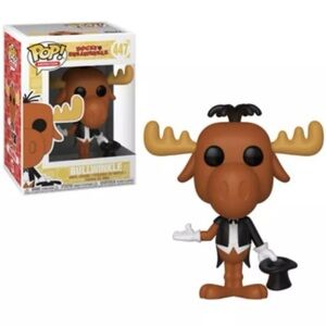 BNIB, Funko Pop! Bullwinkle Moose Magician #447, with Protector.